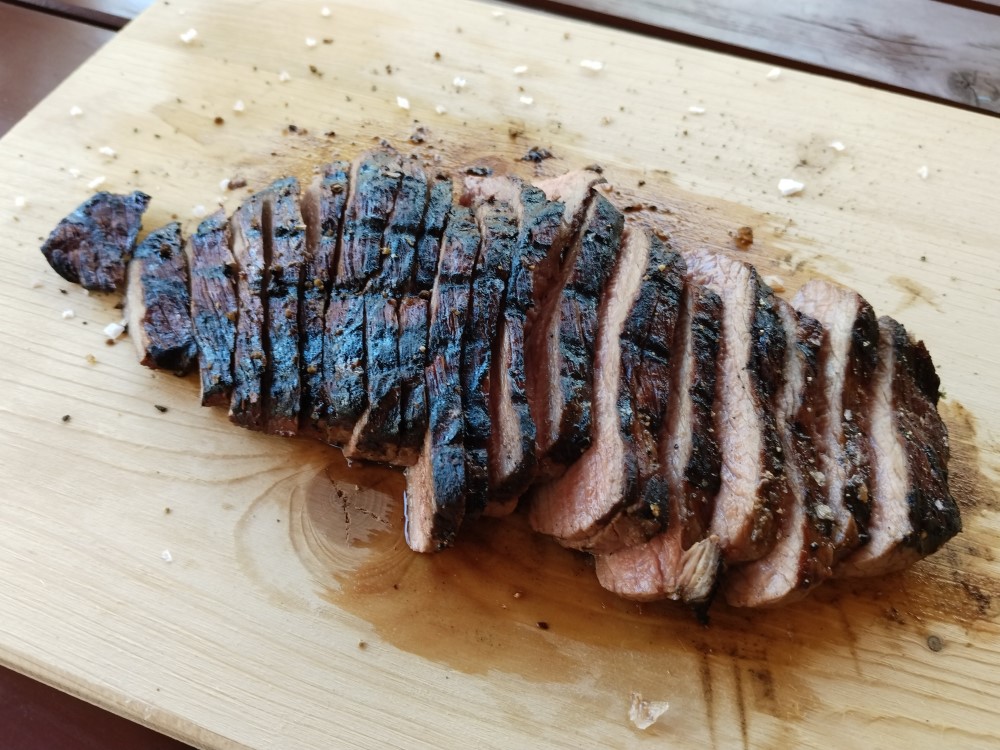 flank steak na sizzle zoně