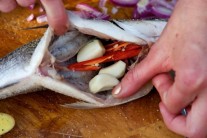 Recept na grilovanou pražmu na bylinkách