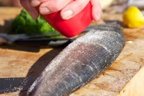 Recept na grilovaného mořského vlka