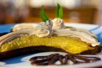 Recept na grilovaný banán s mascarpone