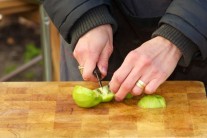 Recept na ovocný špíz s čokoládovou omáčkou