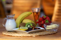 Recept na ovocný špíz s čokoládovou omáčkou