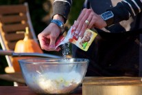 Recept na jablkové lívance se smetanou