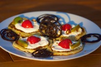 Recept na jablkové lívance se smetanou