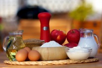 Recept na jablkové lívance se smetanou