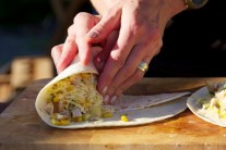 Recept na tortillu plněnou kuřecím masem