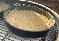 Crumble - ovocný koláč pečený na grilu