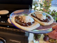 Recept na lívance se švestkovou Nutellou