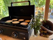 Recept na lívance se švestkovou Nutellou