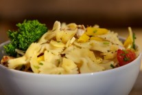 Recept na těstovinový salát s kuřecím masem