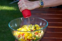 Recept na těstovinový salát s kuřecím masem