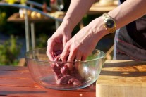 Recept na kuřecí játra na grilu