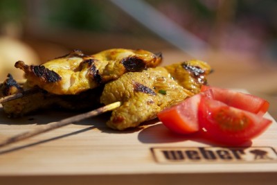 Kuřecí saté na grilu