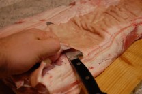 Uzený špek naložený na sucho