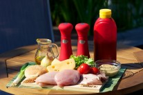 Recept na hamburger s trhaným kuřecím masem