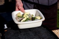 Recept na grilovaného pangasiuse s olivami