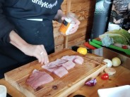 Recept na grilovan&eacute; kousky kapra v tortille