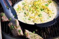 Recept na grilovanou vepřovou panenku s kukuřicí