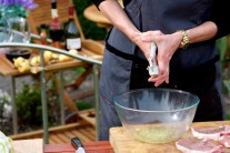 Recept na grilované kotlety s citronovo-tymiánovou marinádou