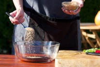 Recept na flank steak s chřestem