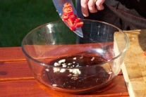 Recept na flank steak s chřestem