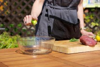 Recept na hovězí saté na grilu