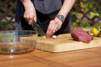 Recept na hovězí saté na grilu