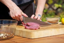 Recept na hovězí saté na grilu