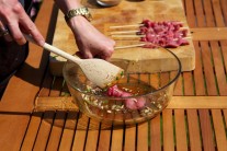 Recept na hovězí saté na grilu