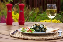 Recept na grilované závitky z cukety