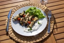 Recept na grilované lilkové závitky se sýrem