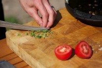 Recept na grilovaná rajčata s česnekem