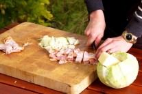 Recept na grilované zelí se slaninou