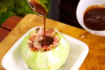 Recept na grilované zelí se slaninou