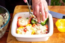 Recept na grilované papriky s kuskusem