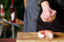 Recept na grilovaného lososa se špenátem