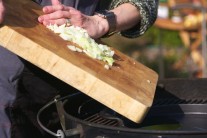 Recept na grilovaného lososa se špenátem