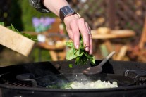 Recept na grilovaného lososa se špenátem