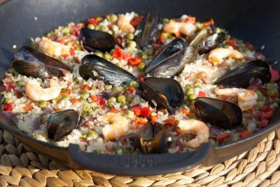 Paella na grilu
